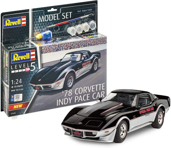 REV67646 - Model set CORVETTE '78 Indy Pace avec peinture à assembler - 1