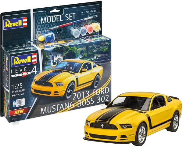 REV67652 - Model set FORD Mustang boss 2013 avec peinture à assembler - 1