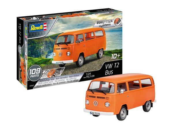 REV67667 - Model Set VOLKSWAGEN T2 bus Orange à assembler et à peindre - 1