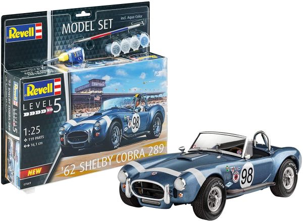 REV67669 - Model set SHELBY 62' Cobra 289 avec peinture à assembler - 1