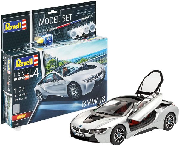 REV67670 - Model Set BMW i8 avec peinture à assembler - 1