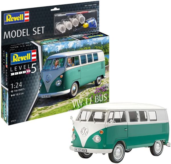 REV67675 - Model set VOLKSWAGEN T1 Bus à assembler avec peinture - 1