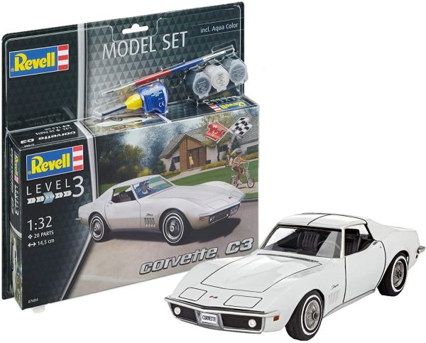 REV67684 - Model set CORVETTE C3 avec peinture à assembler - 1