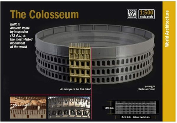 ITA68003 - Architecture Mondiale : LE COLOSSEUM à assembler et à peindre - 1