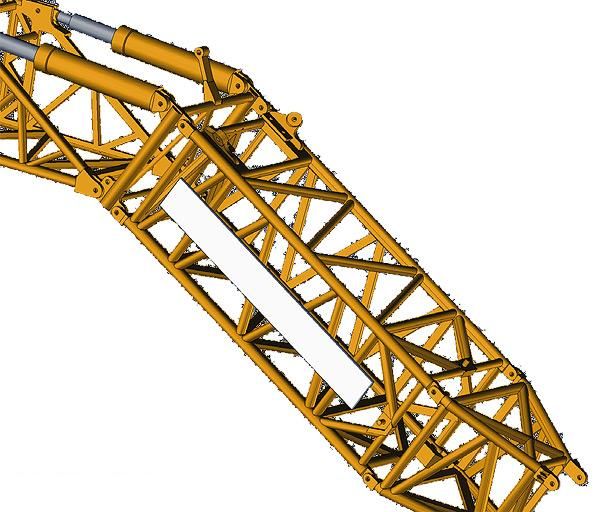 NZG7324 - Lot de 2 Panneaux pour jib de grue LIEBHERR LTM11200-9.1 - 1