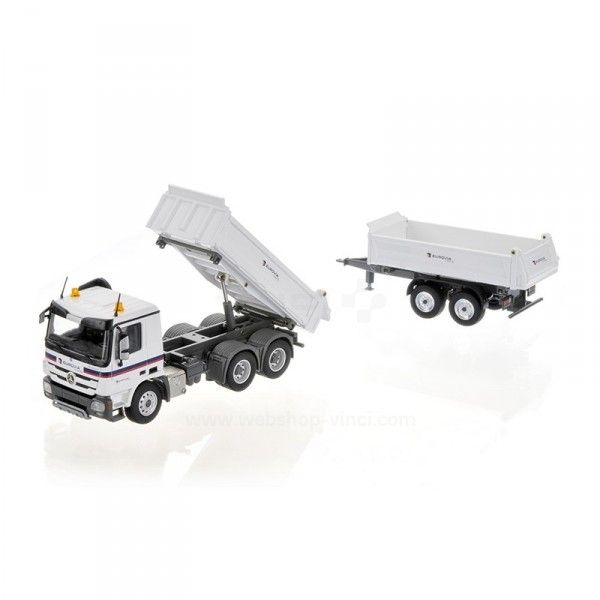 CON72182 - MB Actros 6X4 Tribenne Meiller avec Remorque EUROVIA - 1