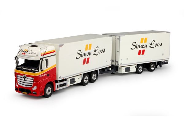 TEK69134 - Porteur MERCEDES Actros Gigaspace 6x2 avec remorque 2 essieux SIMON LOOS - 1