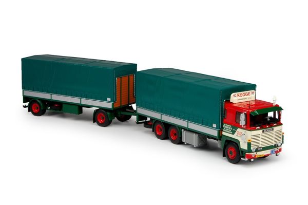 TEK69954 - SCANIA 141 Porteur avec remorque bachée  KOGGE - 1