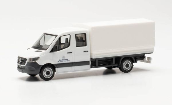 HER700788 - MERCEDES SPRINTER blanc double cabine BUNDSWEHR FUHRPARK SERVICE - 1