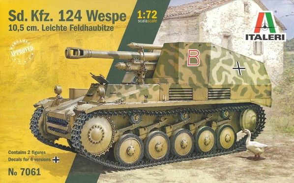 ITA7061 - Char obusier léger de campagne Sd.Kfz.124 à assembler et à peindre - 1