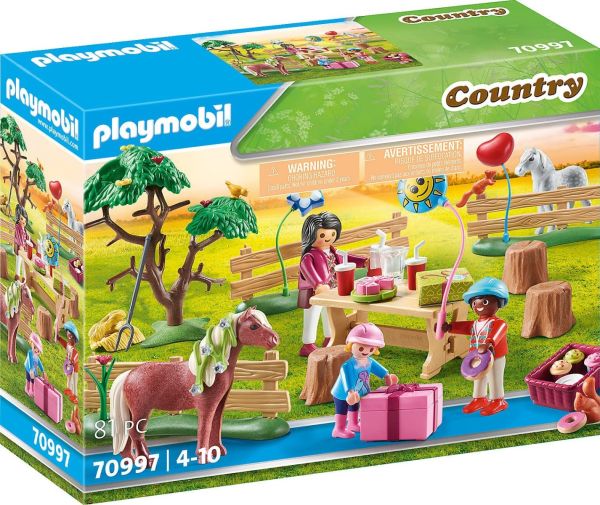 PLAY70997 - Décoration de fête avec poneys - 1