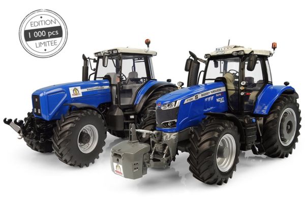 UH7123 - Coffret Plogmaker - MASSEY FERGUSON 8260 et 7726S bleu - 1