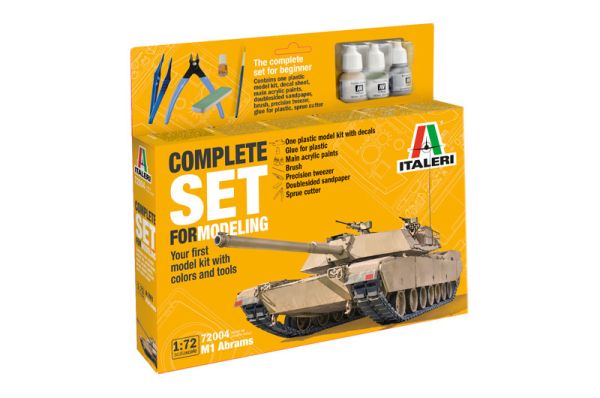 ITA72004 - Kit de démarrage M1 Abrams à assembler avec peinture - 1