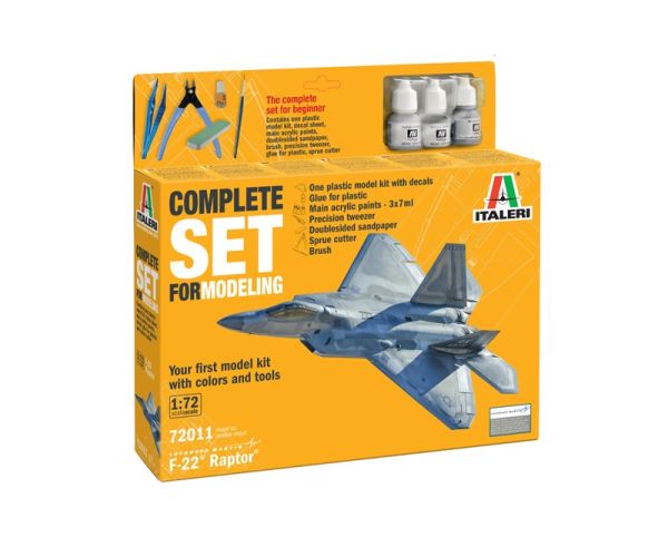 ITA72011 - Model Set RAPTOR F-22 à assmebler avec accessoires - 1