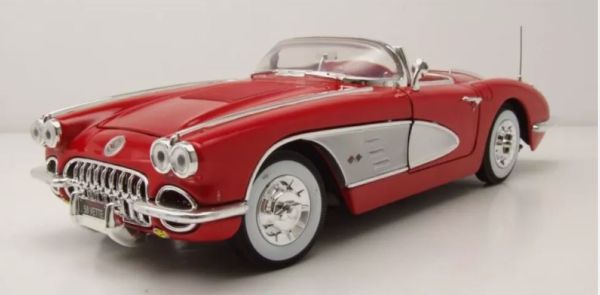 MMX73109ROUGE - CHEVROLET Corvette cabriolet 1958 Rouge - 1