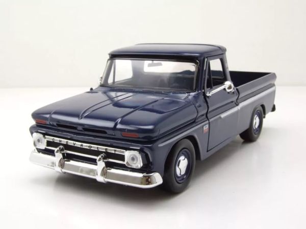 MMX73355BLEU - CHEVROLET C-10 Fleetside pick-up 1966 Bleu Nuit - 1