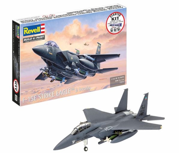 REV73972 - STARTER KIT - F-15E Strike Eagle avec peinture à assembler - 1