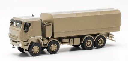 HER746984 - IVECO Trakker 8x8 avec plateau bâché beige sable - 1