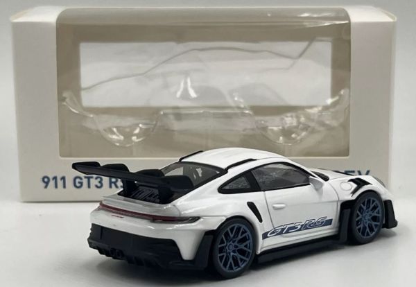 Porsche 911 GT3 RS 1:43 Modèle Moulé Sous Pression – Blanc – Édition Collector Officielle
