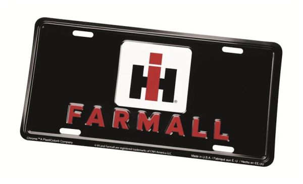 CA7920 - Plaque métallique IH Farmall noir – 30 x 15 cm - 1