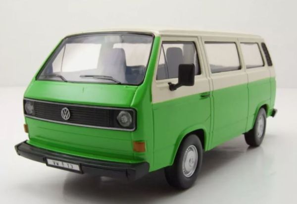 MMX79376VERT - VOLKSWAGEN Type 2 T3 van vert et beige - 1