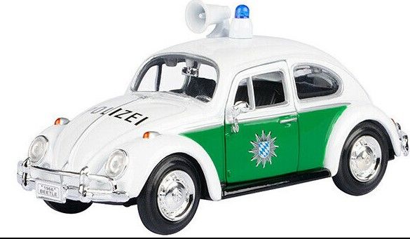 MMX79588 - VOLKSWAGEN Beetle Polizei  Blanche et verte - 1