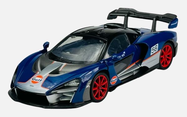 MMX79668 - McLAREN Senna Bleu foncé orange - GULF - 1