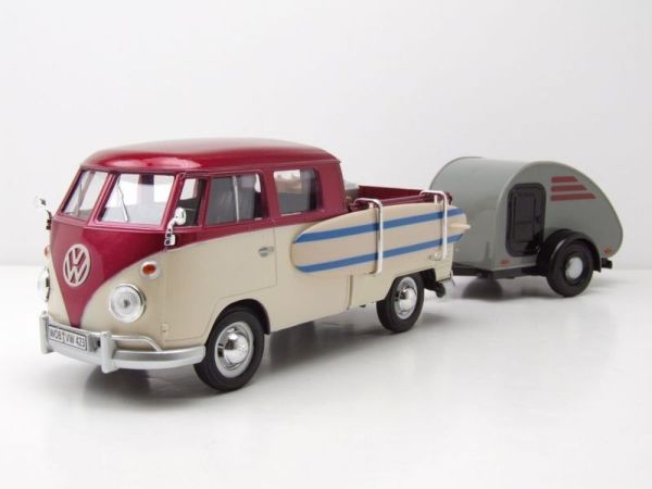 MMX79673 - VOLKSWAGEN Type 2 Pick-up avec caravane et planche de surf - 1