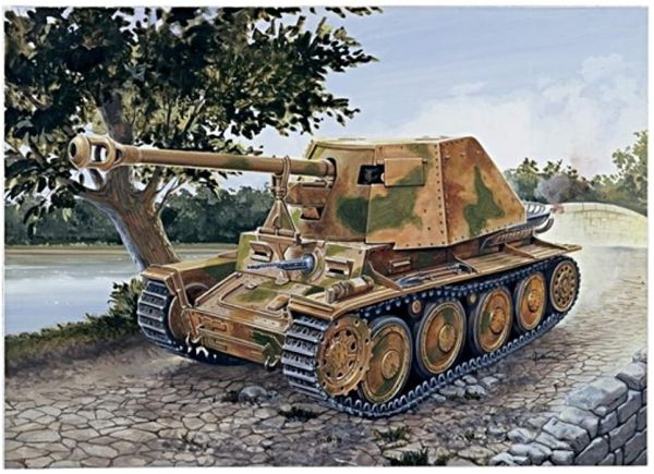 ITA7060 - Char SD.KFZ.PANZERJ.MARDER III AUSF.H à assembler et à peindre - 1