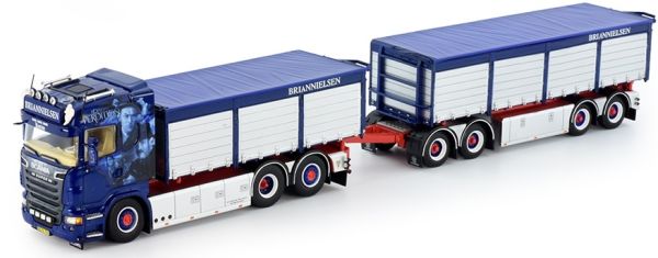 TEK70884 - SCANIA R09 HG Porteur 6x2 avec remorque bâché 2 + 2 Essieux BRIAN NIELSEN - 1