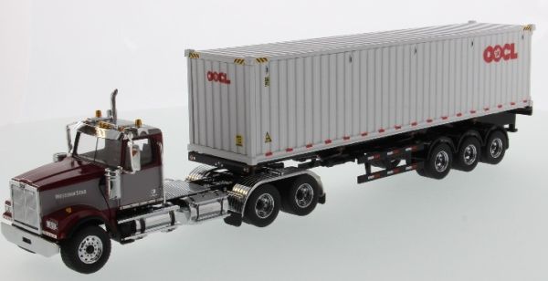 DCM71064 - WESTERN STAR 4900 SF Avec porte container et container 40 Pieds OOCL - 1