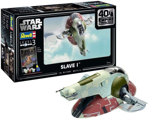 REV05678 - Slave I-40th Anniversary L'Empire contre-attaque STAR WARS peinture et colle inclus à assembler et à peindre - 1