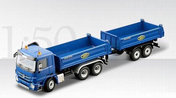 CON72182/01 - MERCEDES ACTROS 6x4 Benne MEILLER Avec remorque MEILLER - 1