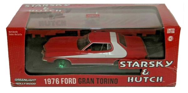 GREEN86442VERTE - FORD Gran Torino 1976 de la série Starky et Hutch jante verte - 1