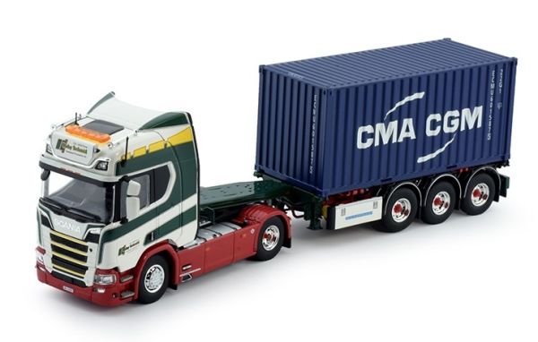 TEK72278 - SCANIA R 4x2 avec porte container 3 Essieux ROBY SCHMIDT et container CMA CGM - 1