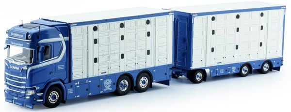 TEK72566 - SCANIA S Highline porteur bétaillère 6x2 avec remorque 1+2 Essieux BRUHLMANN - 1