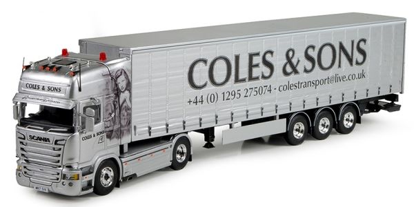 TEK72779 - SCANIA R-Streamline Topline 4x2 avec remorque 3 Essieux COLES & SON - 1