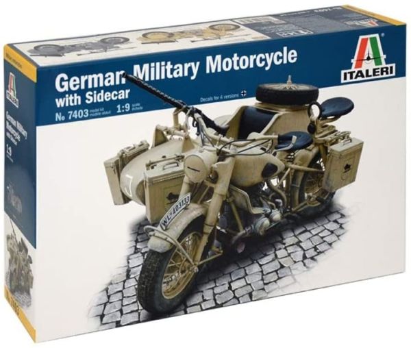 ITA7403 - BMW R75 avec Sidecar à assembler et à peindre - 1