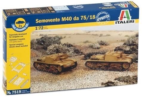 ITA7519 - Chars Semovente M40 da 75/18  montage rapide à assembler et à peindre - 1