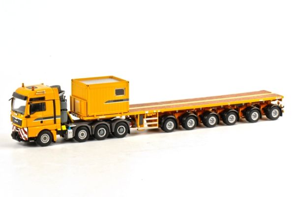 WSI04-1061 - MAN TGX XXL 8x4 et remorque 6 Essieux et caisse ballast LIEBHERR - 1