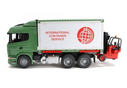 BRU3580 - SCANIA R Serie S avec container et chariot élévateur Ech:1/16 - 1