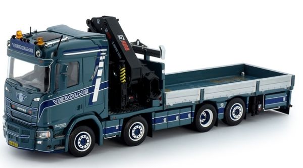 TEK76226 - SCANIA R 8x2 porteur avec grue HIAB X-Hipro 558 VEROLME - 1