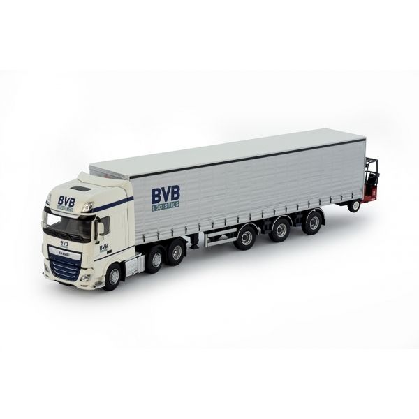 TEK77043 - DAF XF SSC 6x2 avec semi bâchée 3 essieux BVB LOGISTICS - 1