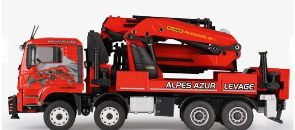 MAN TGS Euro 6 4 Essieux avec grue de déchargement PALFINGER PK 200002L SH AL... 