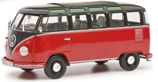 SCH7857 - VOLKSWAGEN T1b Samba Noir et rouge - 1