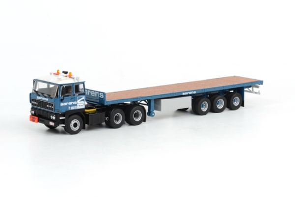 WSI15-1009 - DAF 3300 6x4 Avec remorque plateau 3 Essieux SARENS - 1