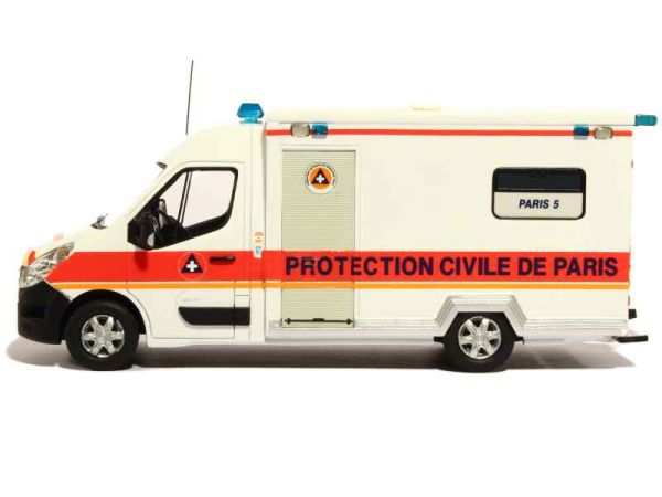 Maquette Renault Master 2014 VPSP Protection Civile - Eligor - Modèle Réduit Neuf - Collection Véhicules D'intervention