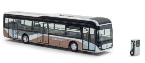 Bus EBUSCO 3.0 promo avec borne de recharge