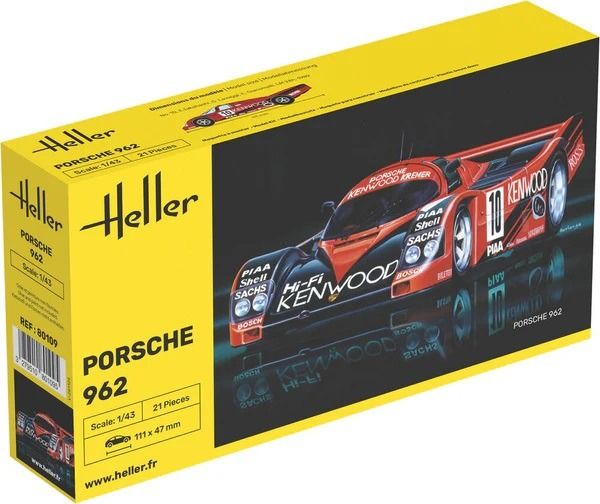 HEL80109 - PORSCHE 962 #10 à assembler et à peindre - 1