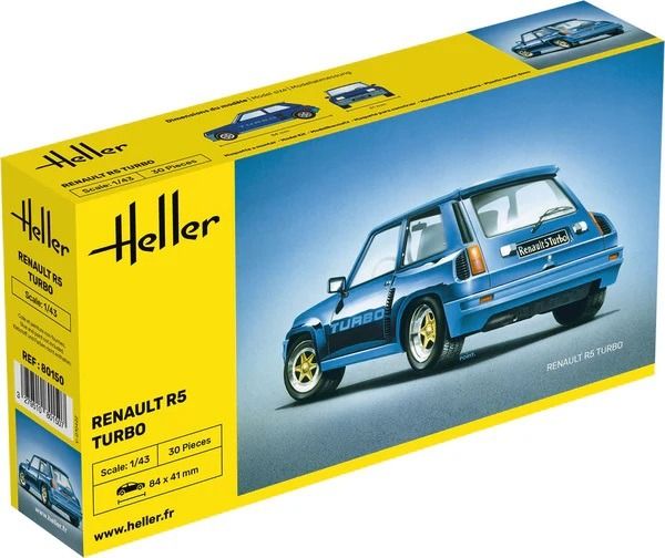 HEL80150 - RENAULT R5 Turbo à assembler et à peindre - 1